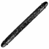 Ezra 18" x 1.7" Beginner-Friendly Double Sided Black Dildo