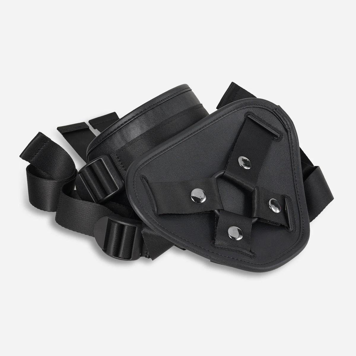 Fully Adjustable Strap On Dildo Harness with 3 Size O-Rings