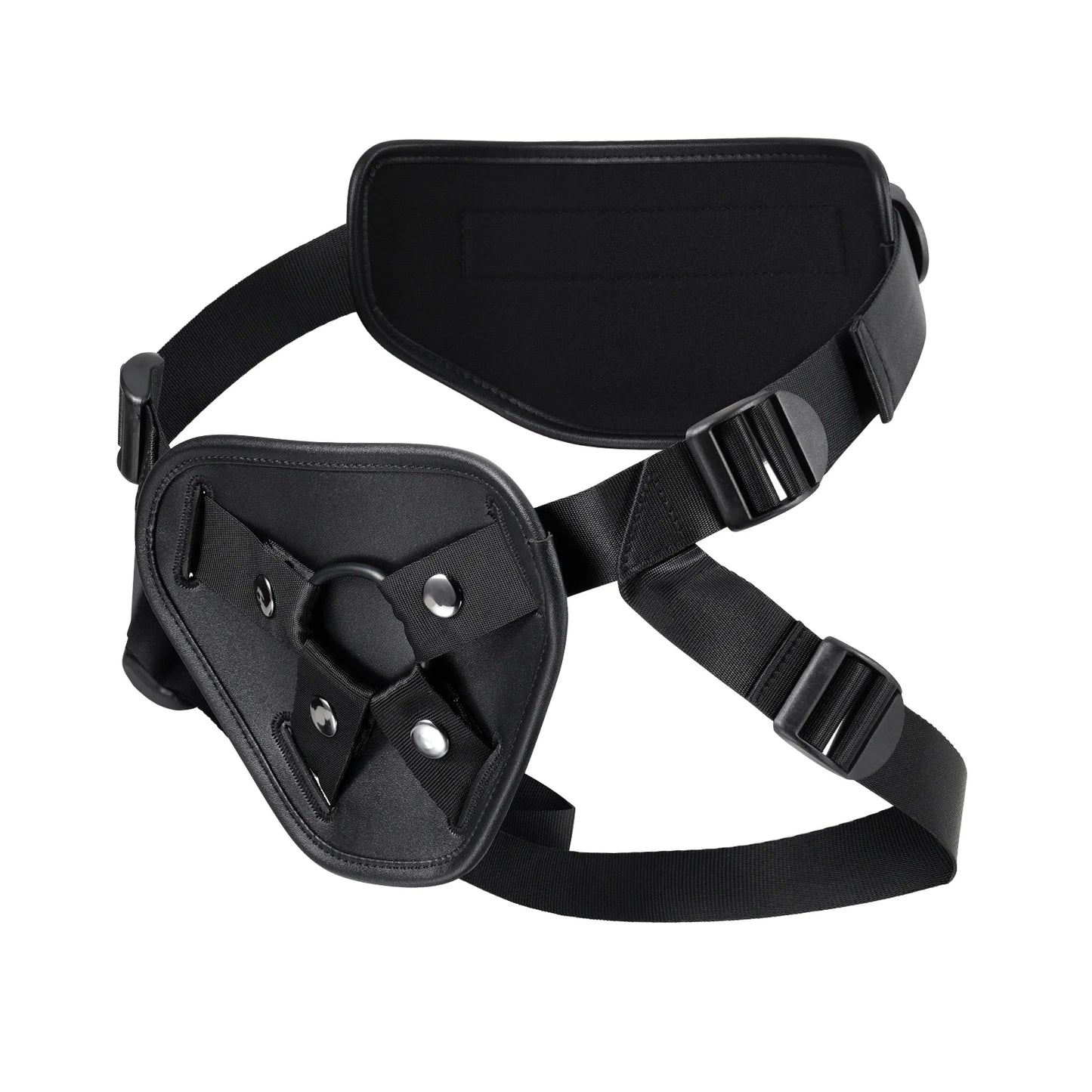 Fully Adjustable Strap On Dildo Harness with 3 Size O-Rings