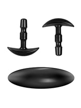 Deku 10" x 2.8" Thick Black Dildo Gift Set with Vac-U-Lock Connector