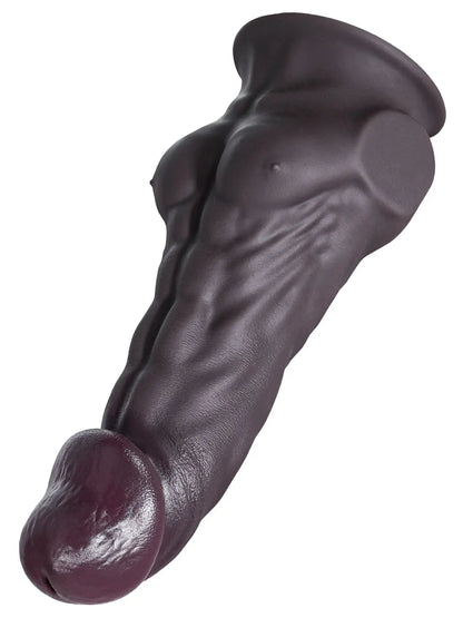 Black Dildo Silicone Hassan 11.02" x 2.55" （Large)