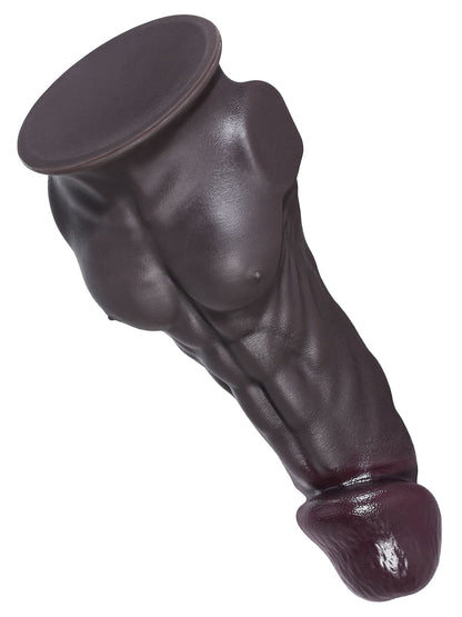 Black Dildo Silicone Hassan 11.02" x 2.55" （Large)
