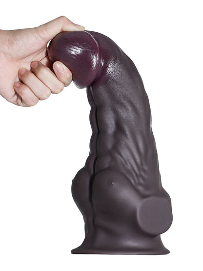 Black Dildo Silicone Hassan 11.02" x 2.55" （Large)