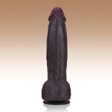 Henry 10.8" x 2.3" Thick Black Dildo with Tapered Head & Wide-Back Body