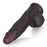 Henry 10.8" x 2.3" Thick Black Dildo with Tapered Head & Wide-Back Body