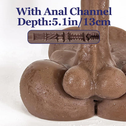 Henry 5.7LB Heavy Unisex Black Dildo Torso
