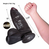 Hugo 11.5" x 3.35" Extra-Thick Dual Density Realistic BBC Dildo