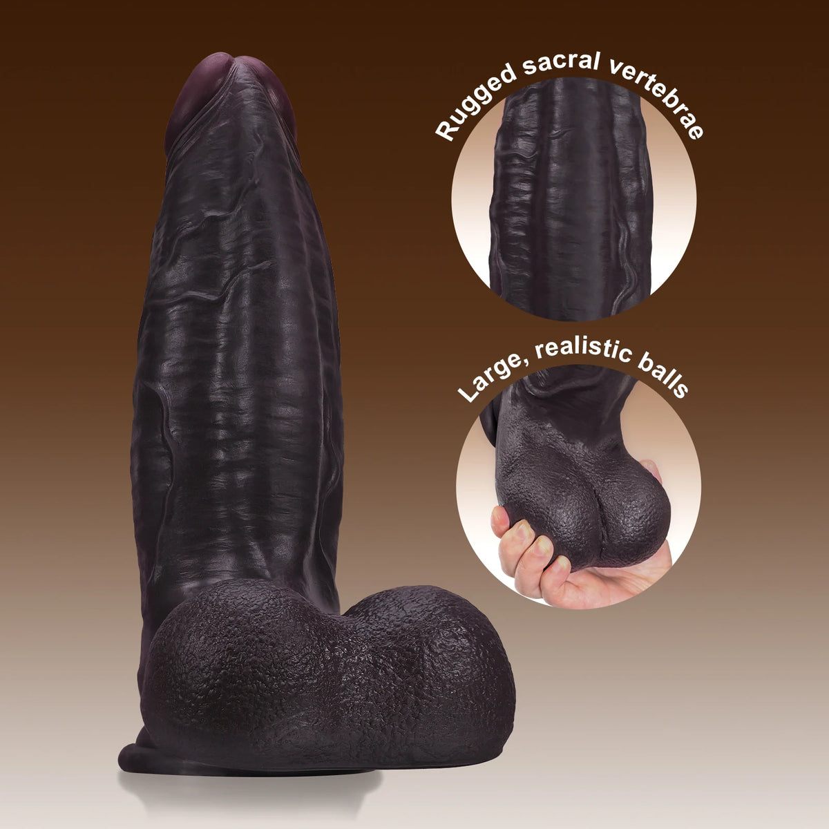 Hugo 11.5" x 3.35" Extra-Thick Dual Density Realistic BBC Dildo