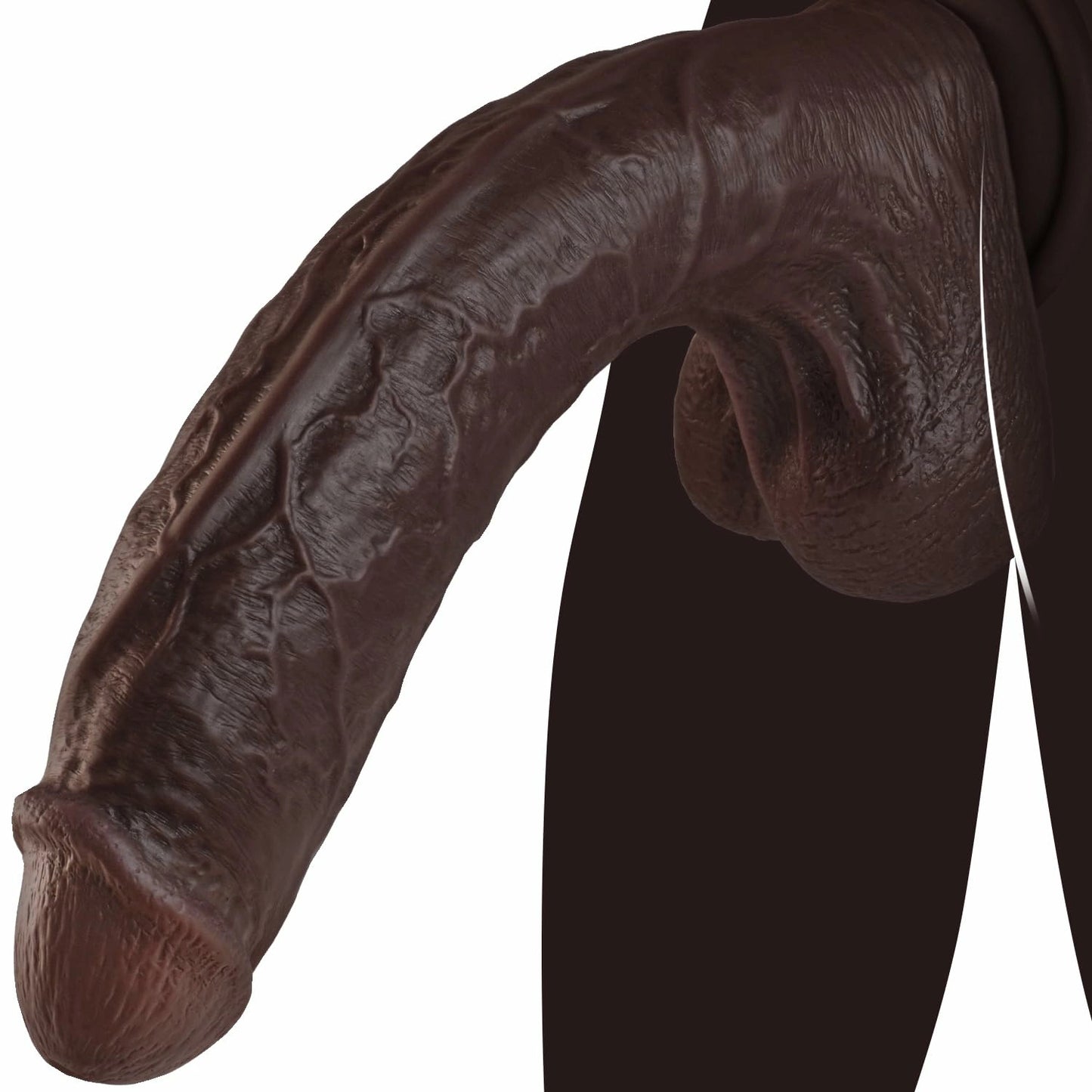Hunter 11" x 2" Realistic BBC Dildo with Leaning Glans, Pronounced Vein & Dual Density