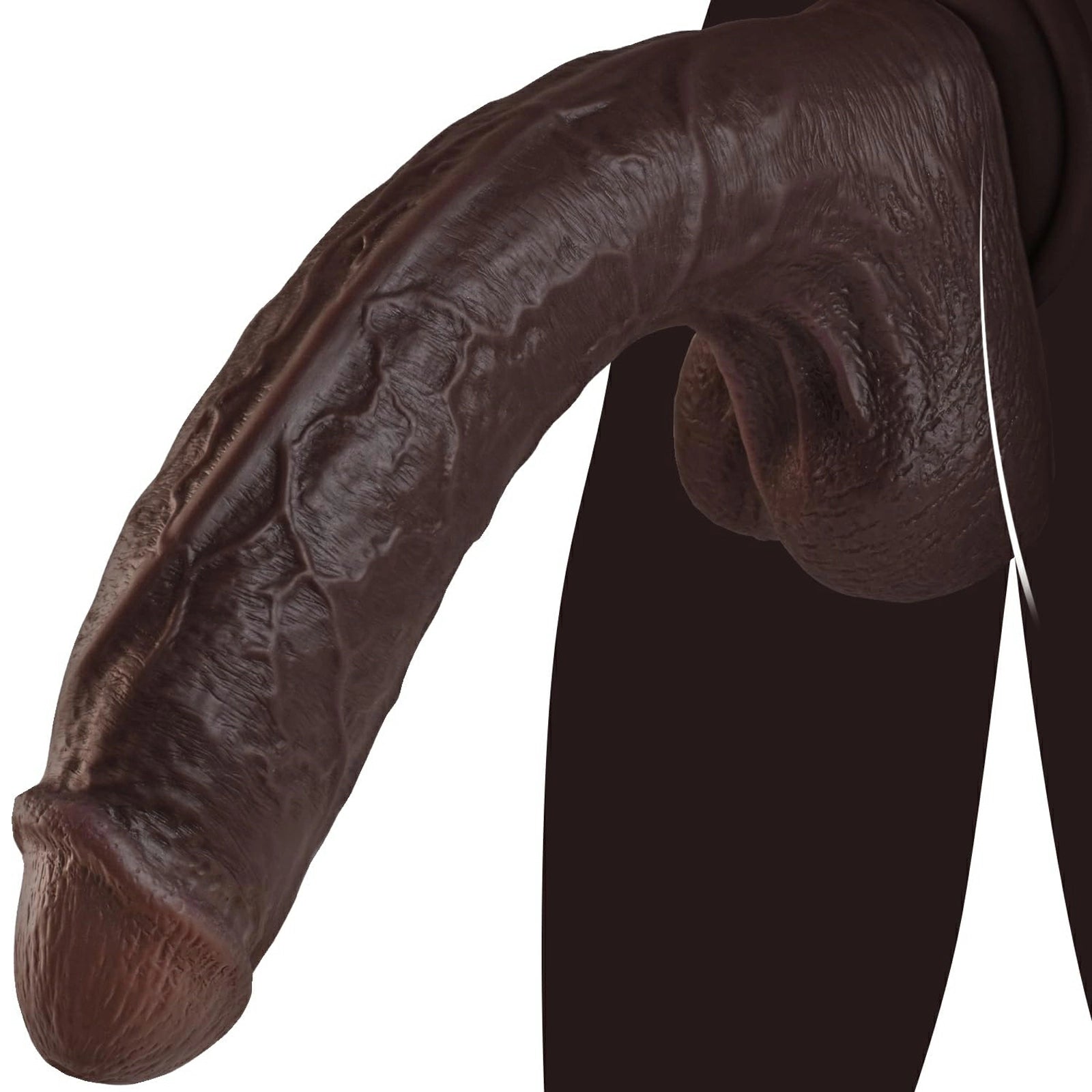 Hunter 11" x 2" Realistic Big Black Dildo for BBC Lover