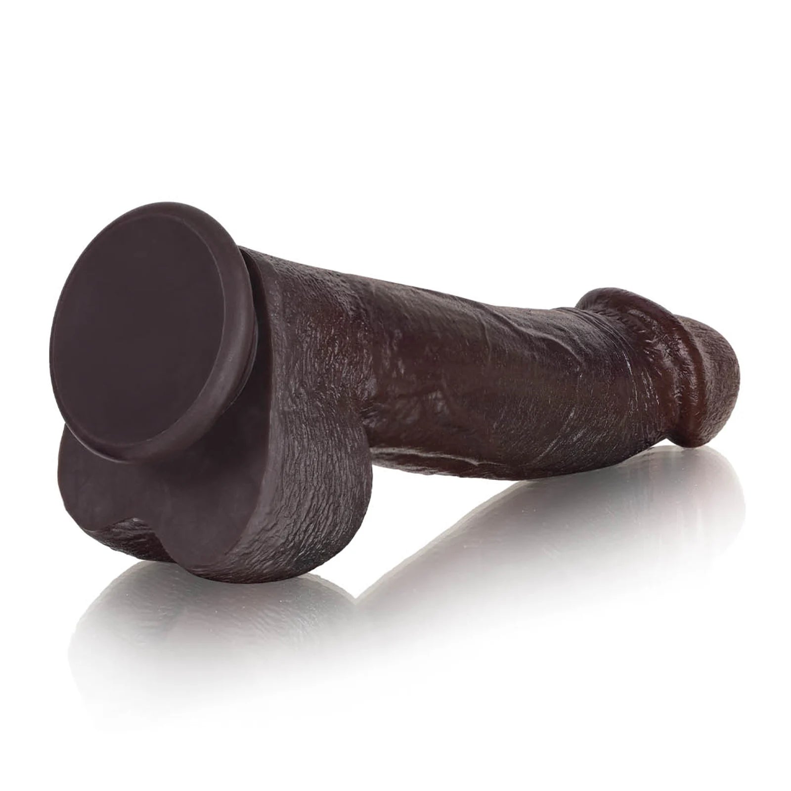Jake 8.3" x 1.7" Ultra-Realistic Black Dildo with Bendable Metal Core