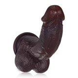 Jake 8.3" x 1.7" Ultra-Realistic Black Dildo with Bendable Metal Core