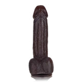 Jake 8.3" x 1.7" Ultra-Realistic Black Dildo with Bendable Metal Core