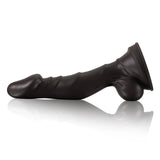 Jalen 12.2" x 2.4" Smooth S-Curve Black Fantasy Dildo