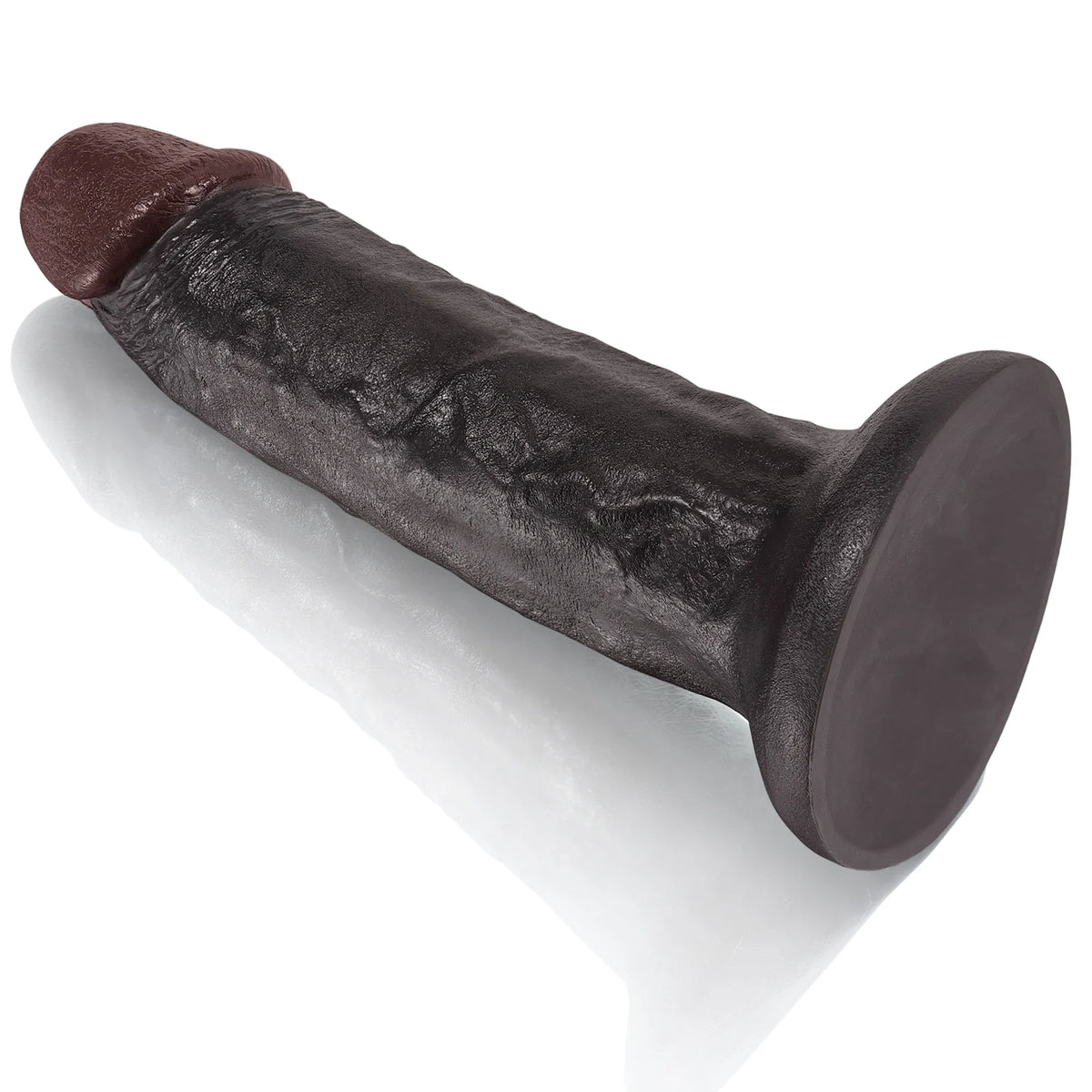 Jayson 10" x 2.2" Textured Black Anal Dildo with Strong Suction Cup