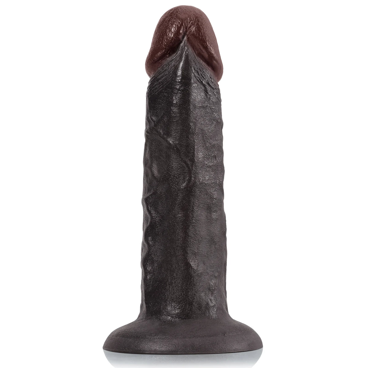 Jayson 10" x 2.2" Textured Black Anal Dildo with Strong Suction Cup