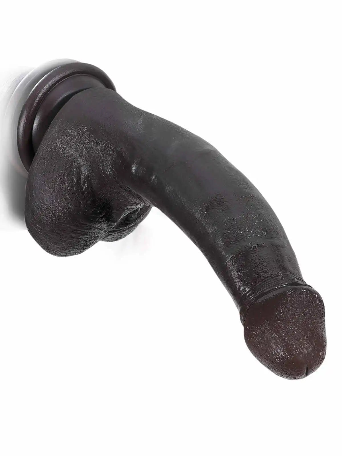 Jodie 7.9 x 1.5 Soft Flexible Silicone Small Black Dildo Featuring Keel