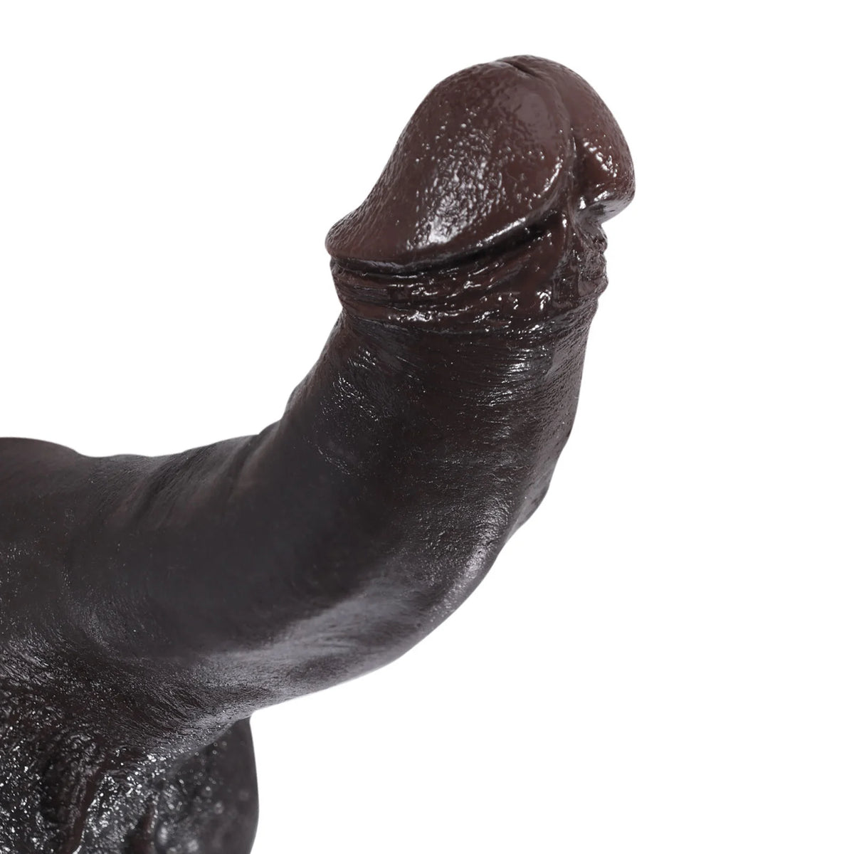 Jodie 8.3" x 1.5" Slim Realistic Black Dildo with Bendable Core