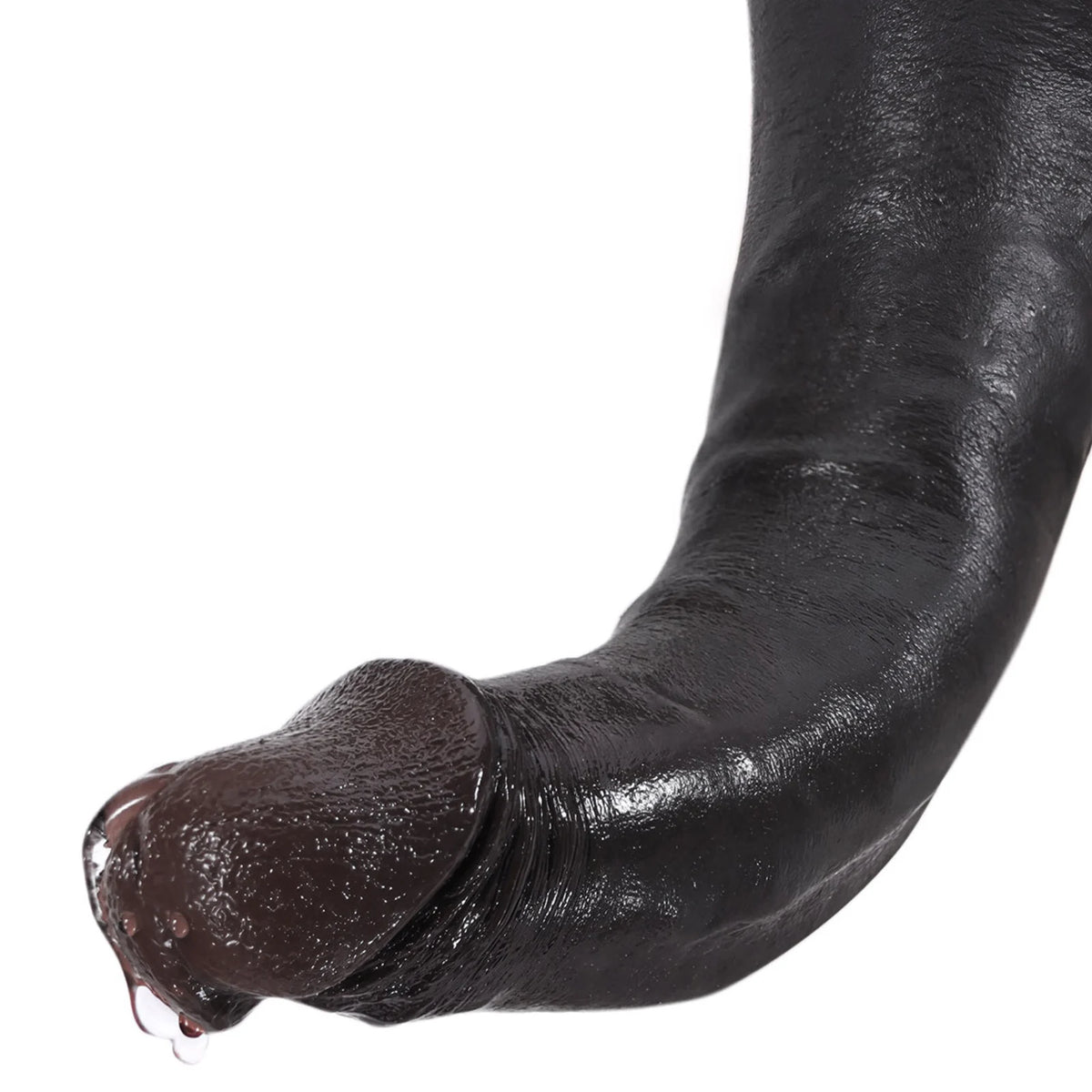 Jodie 8.3" x 1.5" Slim Realistic Black Dildo with Bendable Core