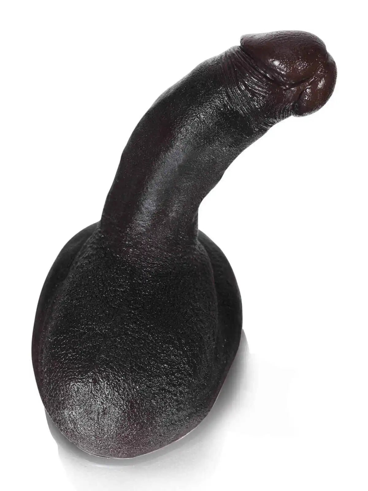 Johe 6.3” x 1.4” Realdick Black Small, Slim & Soft Beginner Dildo