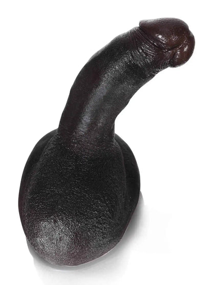 Johe 6.3” x 1.4” Realdick Black Small, Slim & Soft Beginner Dildo