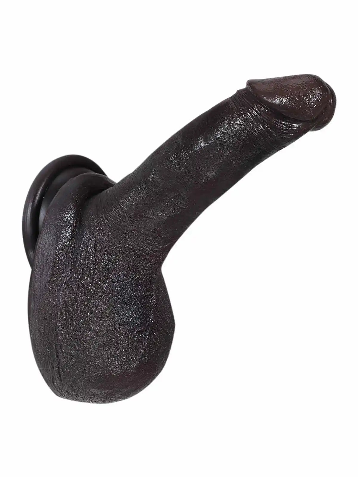 Johe 6.3” x 1.4” Realdick Black Small, Slim & Soft Beginner Dildo