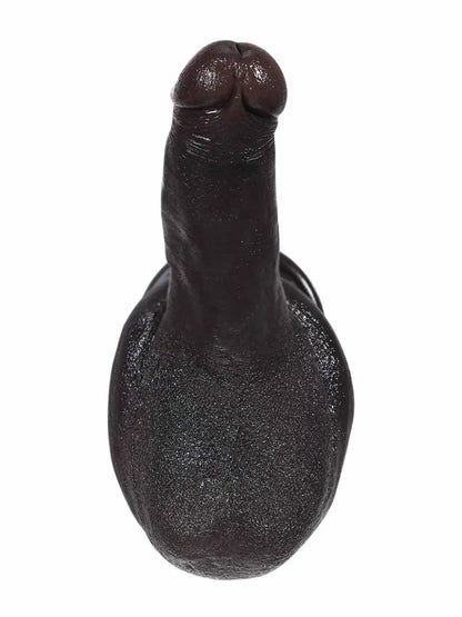 Johe 6.3” x 1.4” Realdick Black Small, Slim & Soft Beginner Dildo