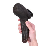 Johe 6.3" x 1.4" Soft Small Black Dildo for Beginner