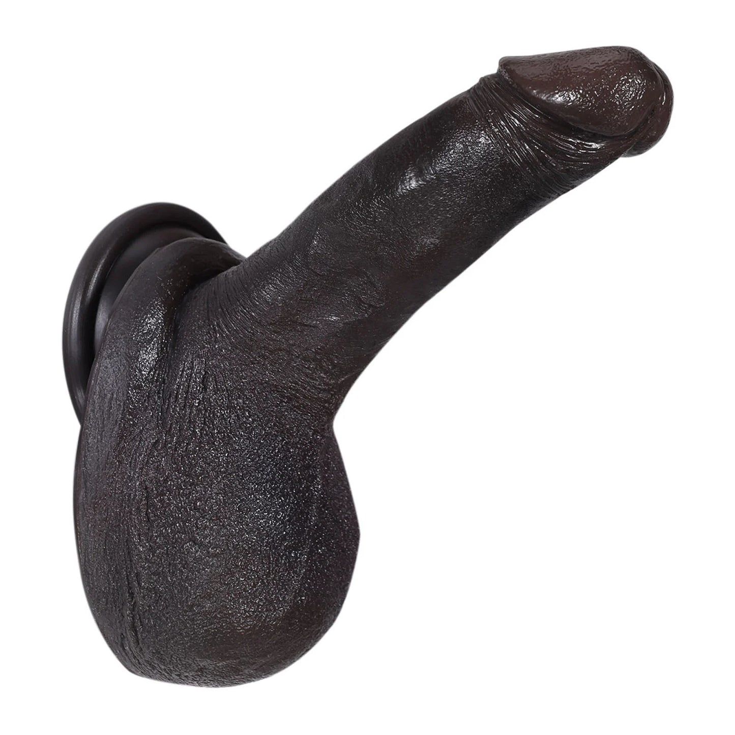 Johe 6.3" x 1.4" Soft Small Black Dildo for Beginner