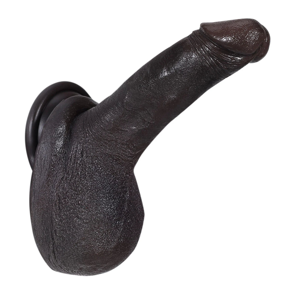 Johe 6.3" x 1.4" Soft Small Black Dildo for Beginner