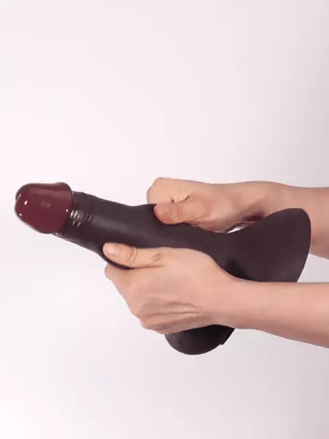 Kevin 9.44" x 2.04" Realistic Soft BBC Dildo Lifelike Feel with Movable Balls