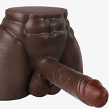 Kyle 8 lb Realistic Black Dildo Torso with 7.8" Dildo