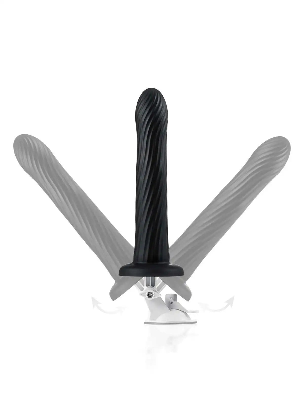 Kyree 9.3 x 8.6  Vibrating Dildo Black