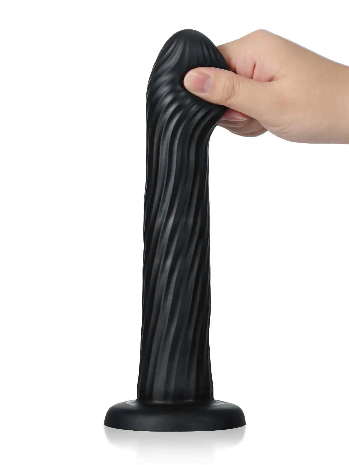 Kyree 9.3 x 8.6  Vibrating Dildo Black
