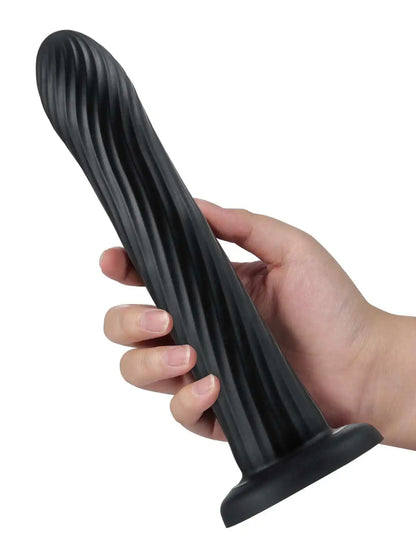 Kyree 9.3 x 8.6  Vibrating Dildo Black