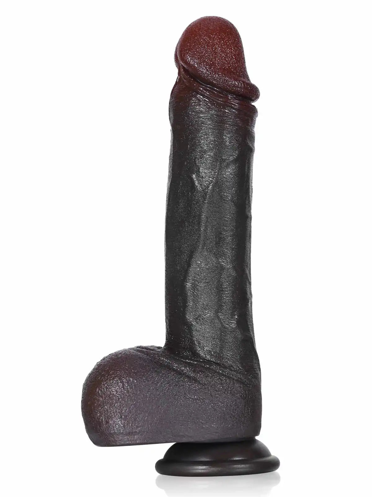 Lenner 9.6″ × 1.8″ Black Ultra-Realistic Dildo — Designed for Natural Depth