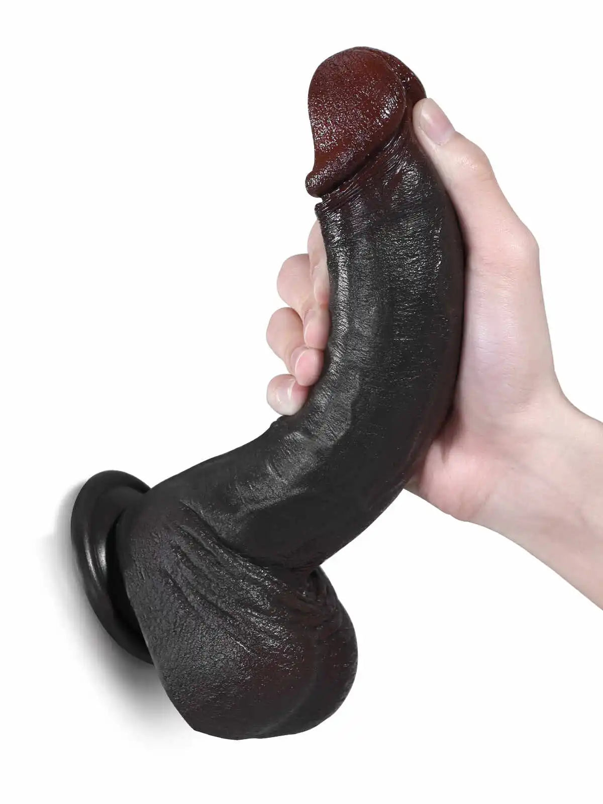 Lenner 9.6″ × 1.8″ Black Ultra-Realistic Dildo — Designed for Natural Depth