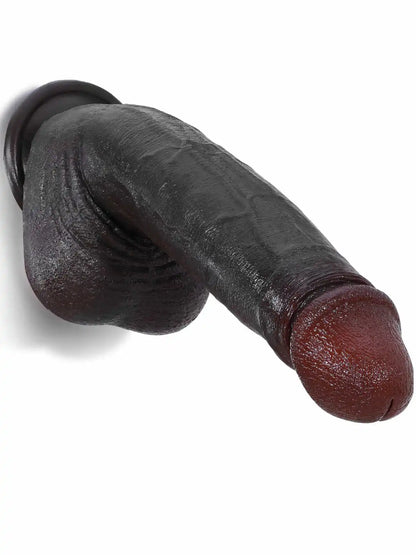 Lenner 9.6″ × 1.8″ Black Ultra-Realistic Dildo — Designed for Natural Depth