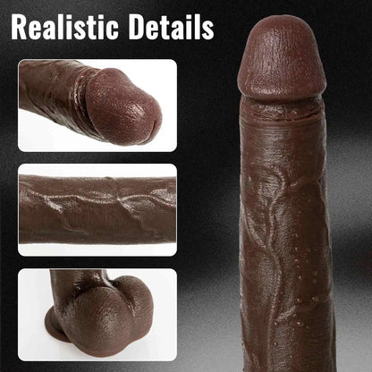Malachi 12 x 2 Large Soft Dual Density Long BBC Dildo