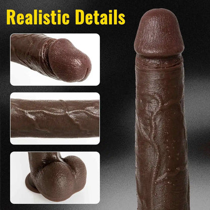 Malachi 12 x 2 Large Soft Dual Density Long BBC Dildo
