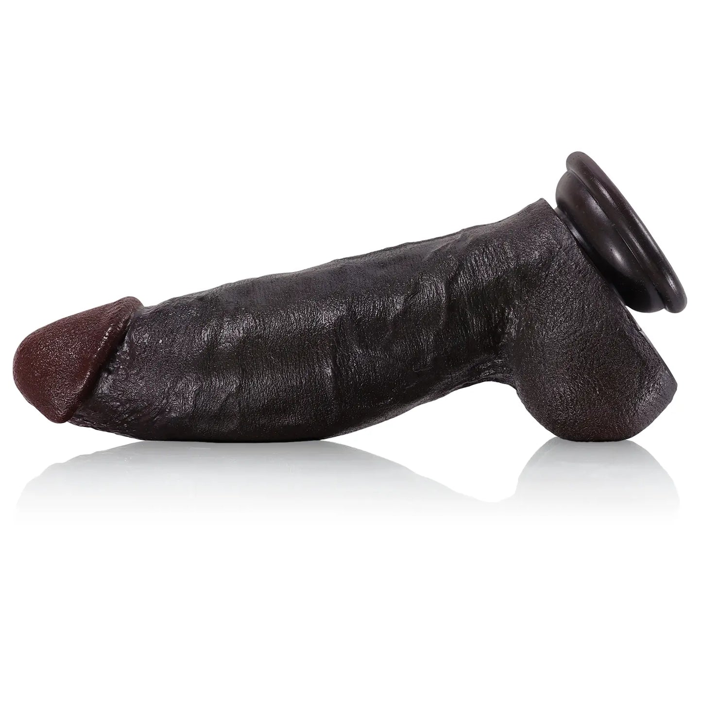 Malik 8.6" x 2.2" Realistic Thick Black Dildo for Girth Lovers