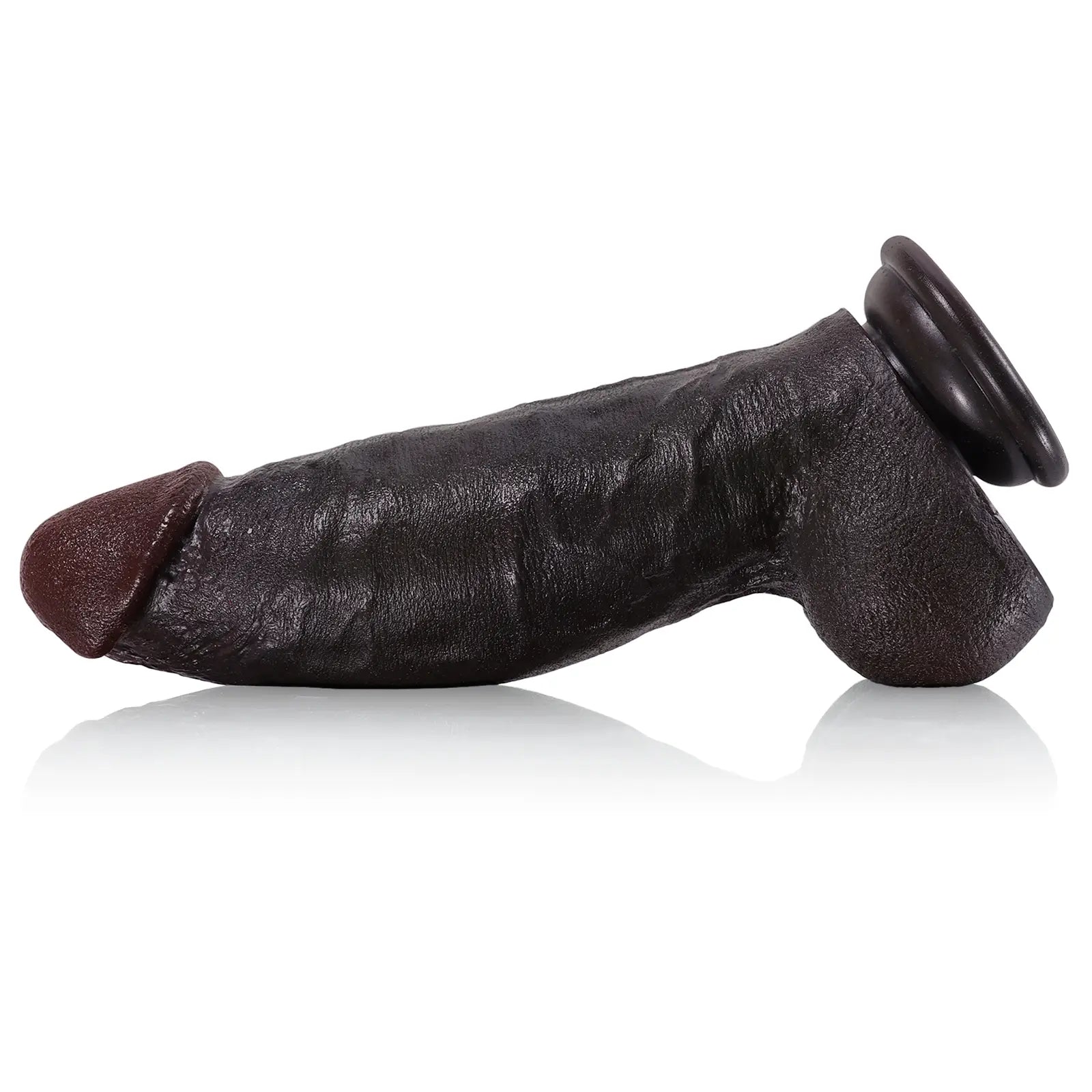 Malik 8.6" x 2.2" Realistic Thick Black Dildo for Girth Lovers