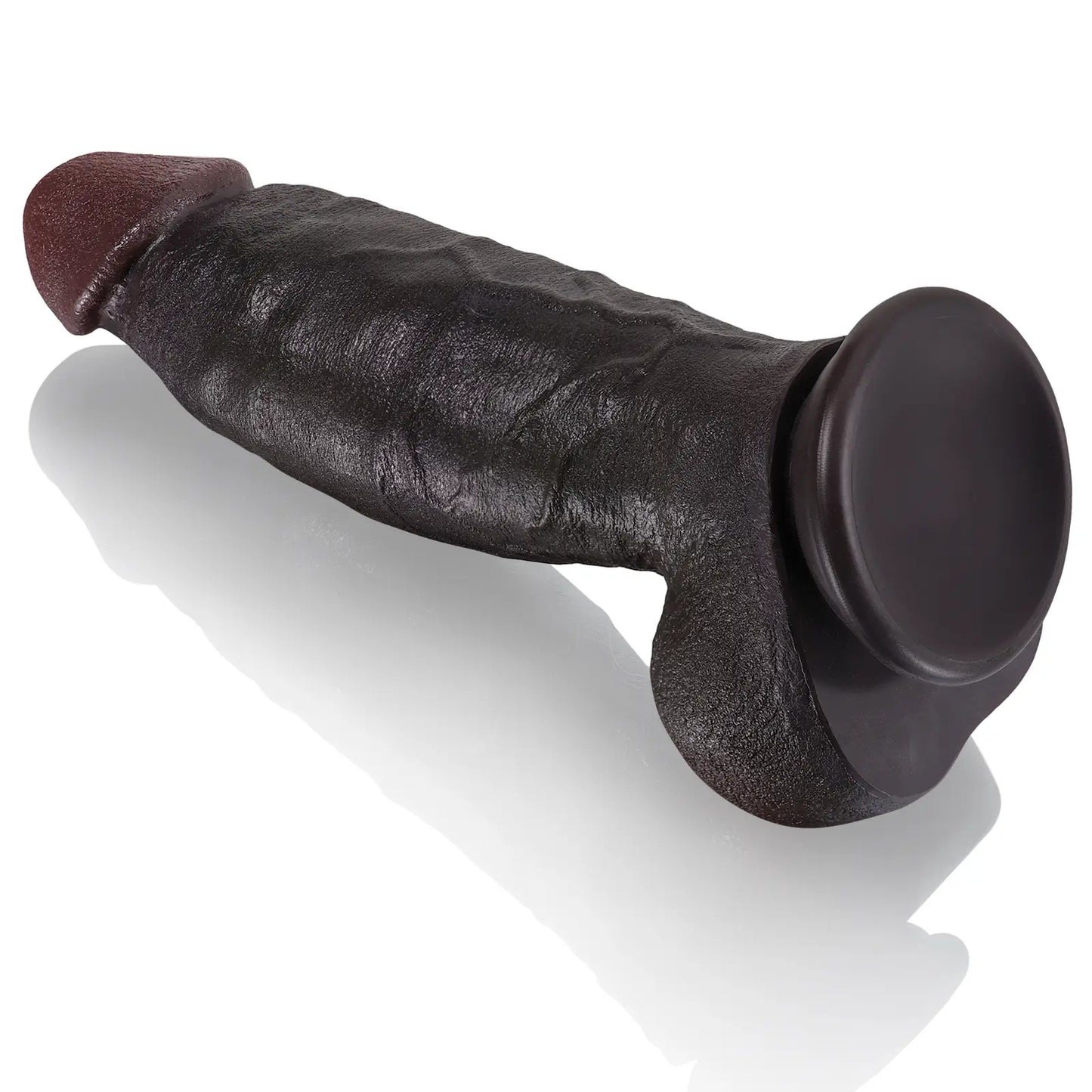 Malik 8.6" x 2.2" Realistic Thick Black Dildo for Girth Lovers