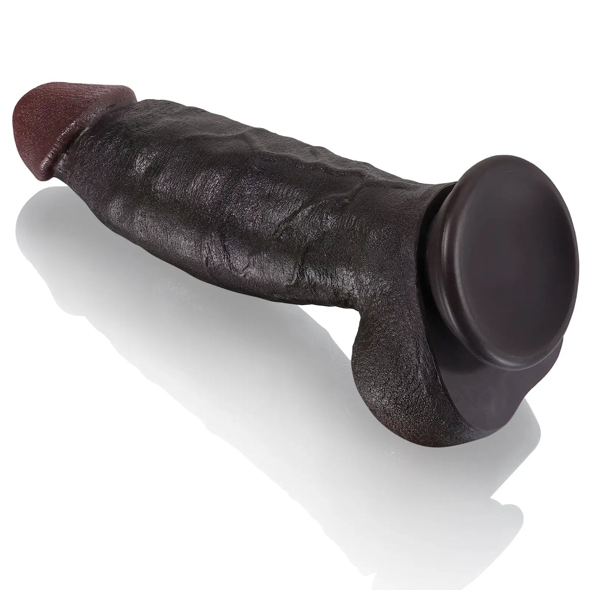 Malik 8.6" x 2.2" Realistic Thick Black Dildo for Girth Lovers