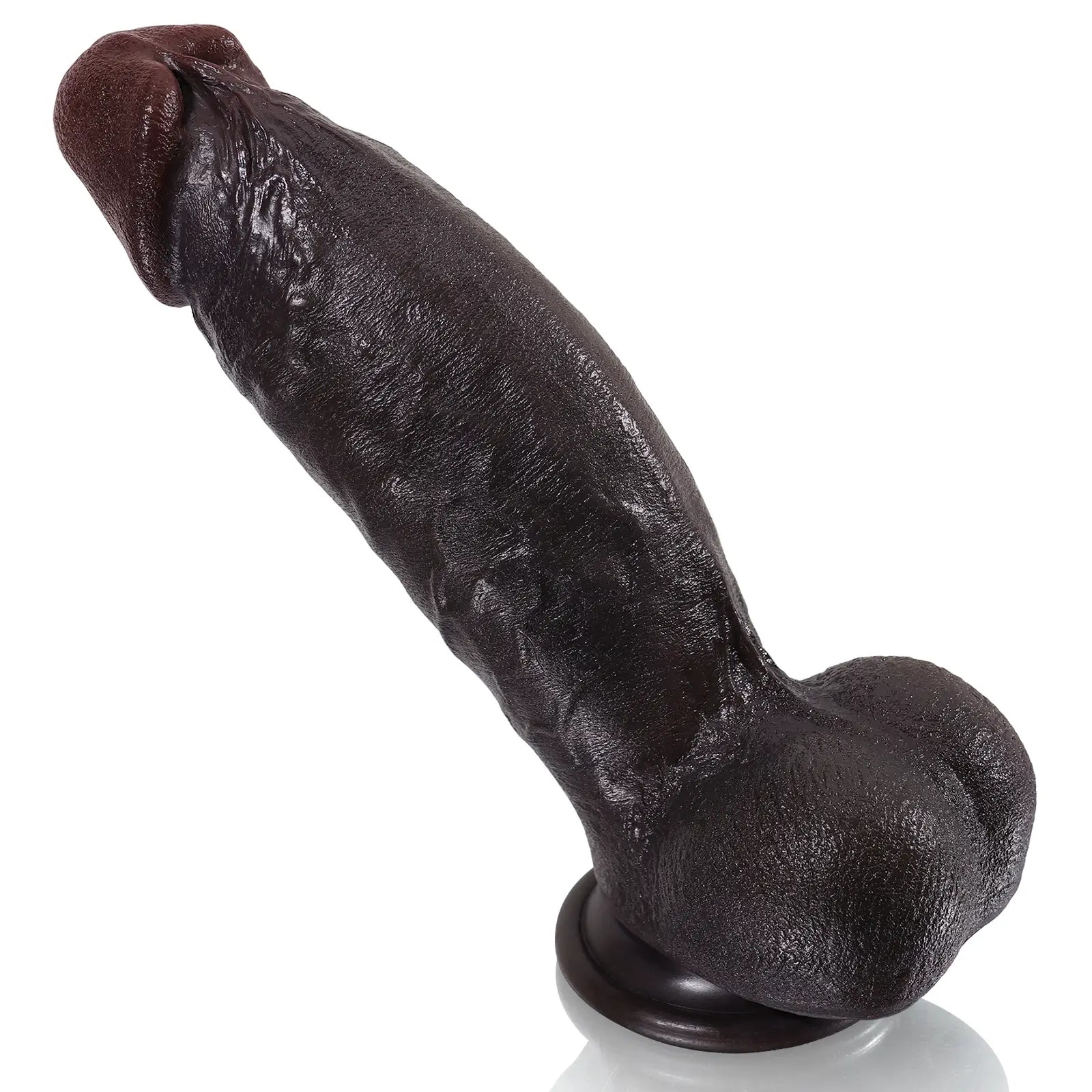 Malik 8.6" x 2.2" Realistic Thick Black Dildo for Girth Lovers