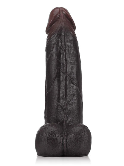 Marcellus 10.8 x 9 Sliding Skin Black Dildo