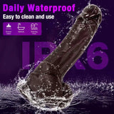 Mesa 8.7" x 1.5" Slim Black Thrusting Dildo with 3 Thrusting & 5 Vibration Modes