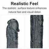 Nero 10.8" x 1.8" XL Long Squirting Realistic Black Dildo with Big Bulb