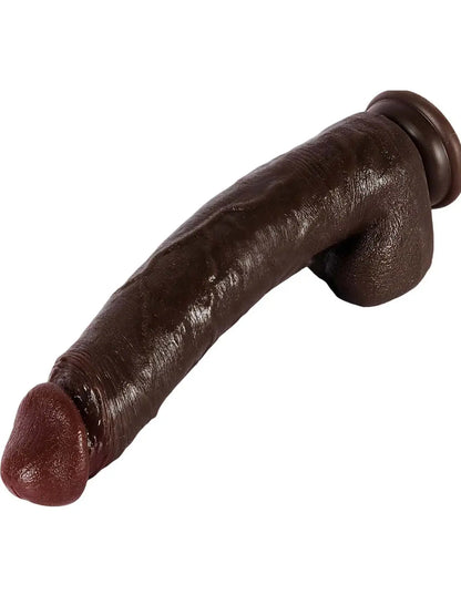 Oakley 10" X 2" Dual Density Silicone Long Black Dildo