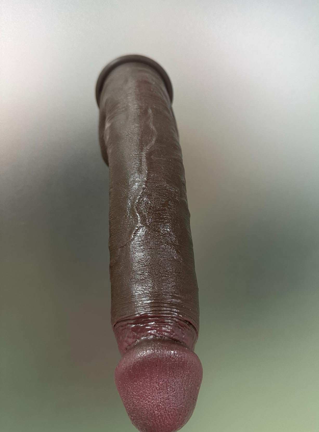 Oakley 10" X 2" Dual Density Silicone Long Black Dildo